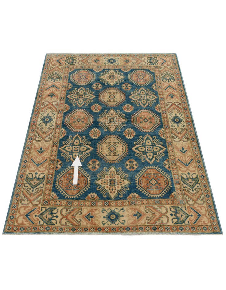 Detail image of  4' 11 x 6' 6  Hand Knotted Oushak Wool Rug