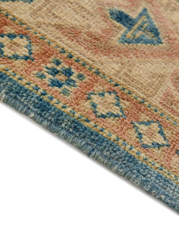 Detail image of  4' 11 x 6' 6  Hand Knotted Oushak Wool Rug