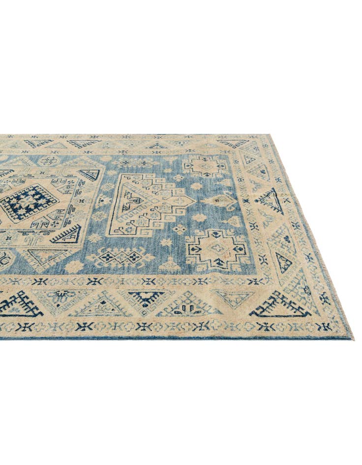 Detail image of  4' 10 x 6' 5  Hand Knotted Oushak Wool Rug