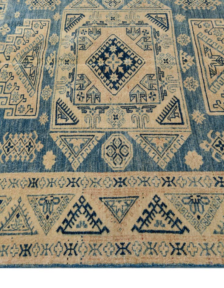 Detail image of  4' 10 x 6' 5  Hand Knotted Oushak Wool Rug
