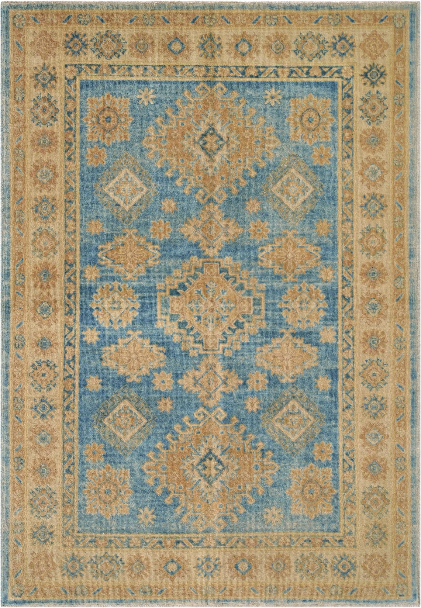  4' x 5' 9  Hand Knotted Oushak Wool Rug