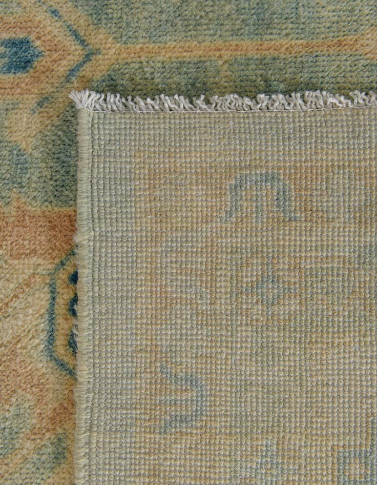 Detail image of 8' 1 x 9' 10 Hand Knotted Oushak Wool Rug