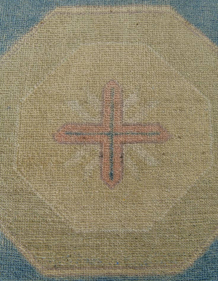 Detail image of 3' 6 x 4' 10 Hand Knotted Oushak Wool Rug