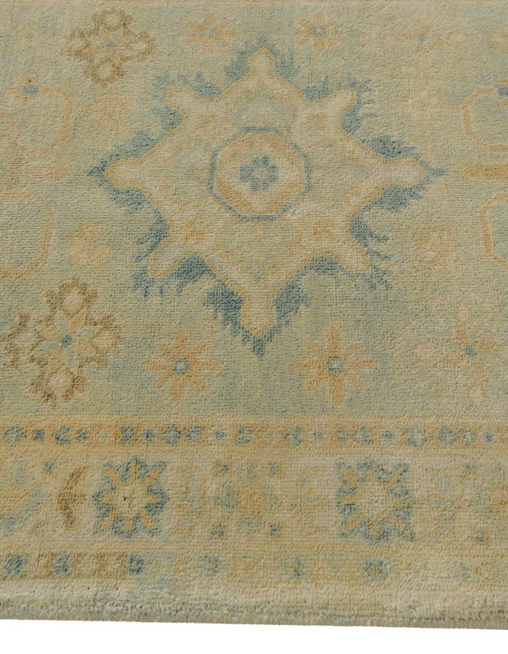 Detail image of 3' 5 x 4' 4 Hand Knotted Oushak Wool Rug