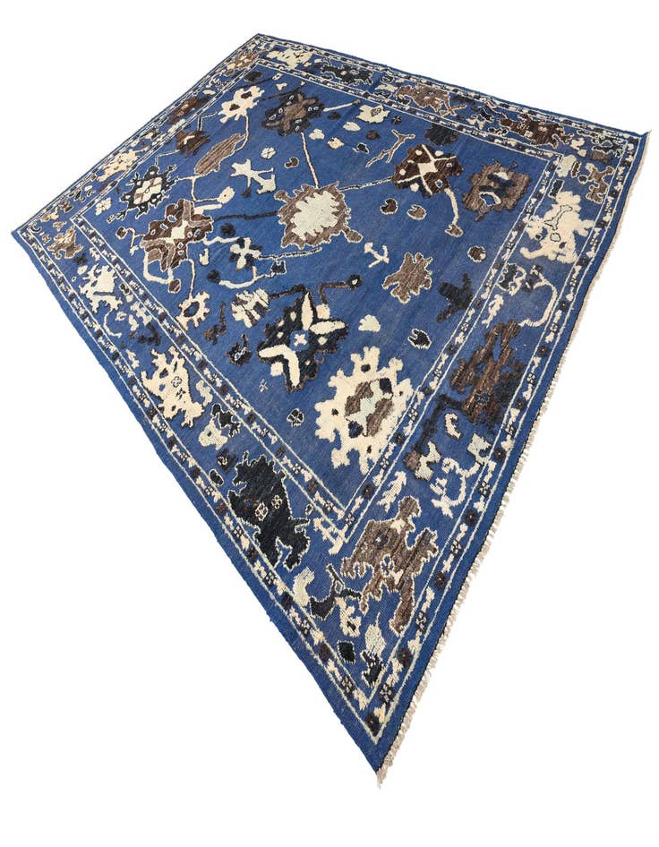 Detail image of  10' 2 x 14'  Hand Knotted Oushak Wool Rug