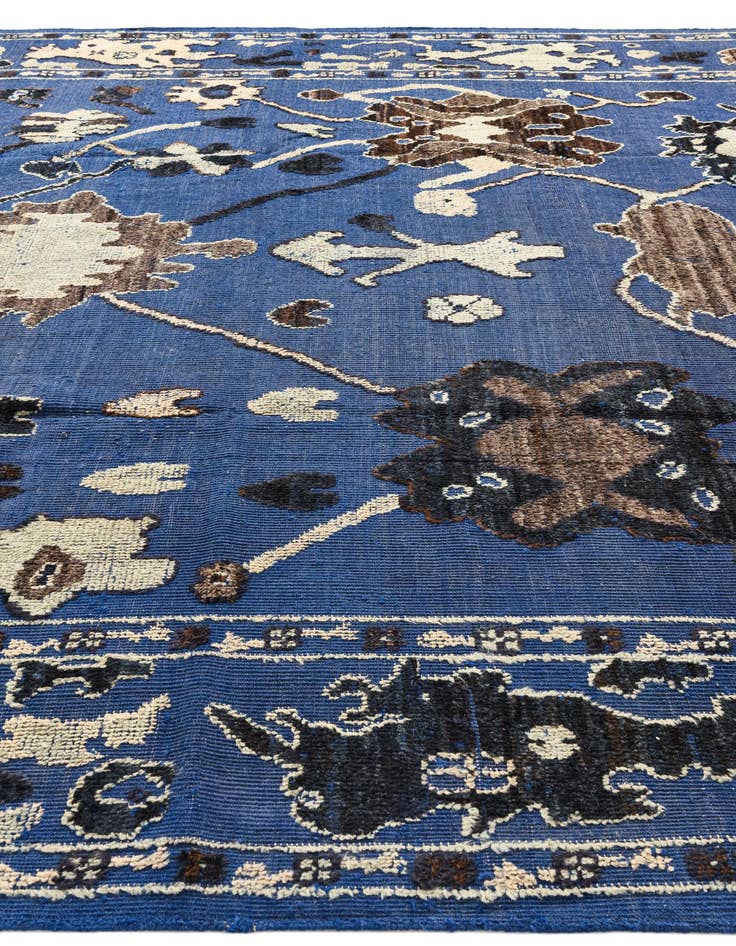 Detail image of  10' 2 x 14'  Hand Knotted Oushak Wool Rug