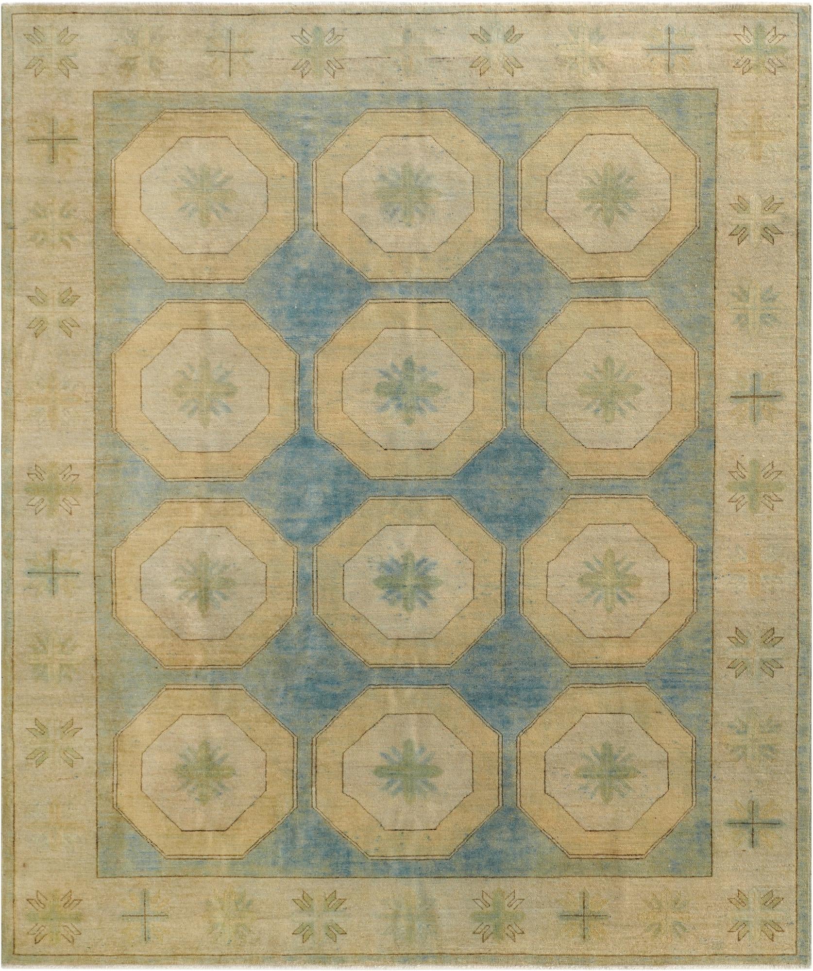 8' 2 x 9' 9 Hand Knotted Oushak Wool Rug