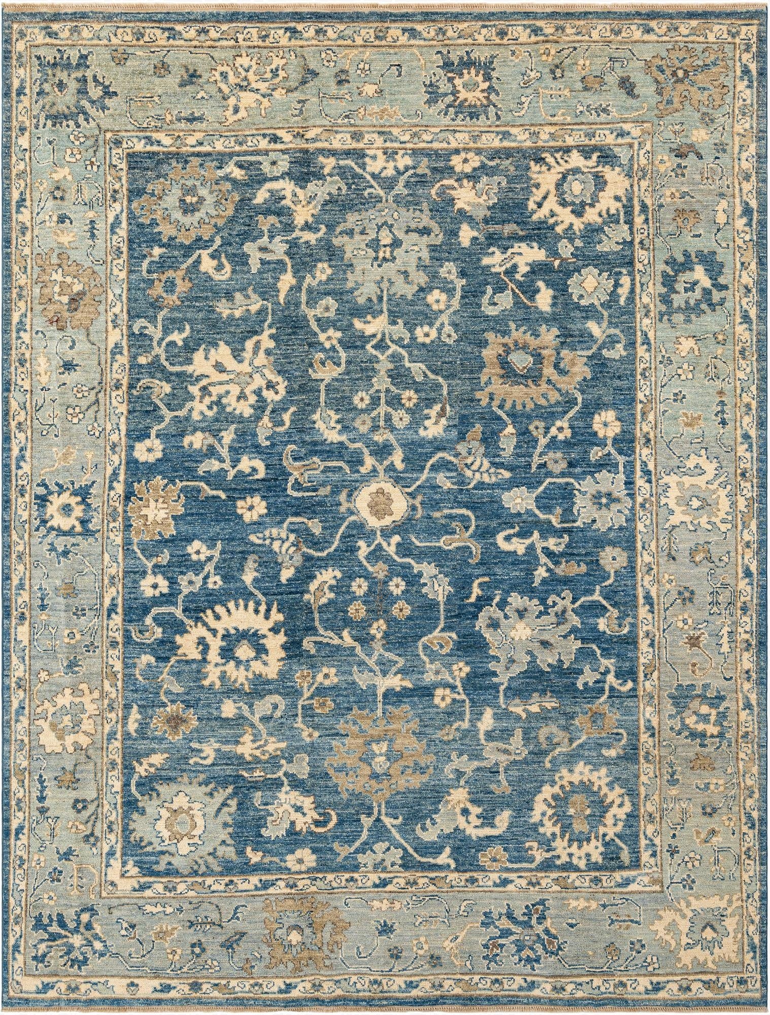  7' 9 x 10'  Hand Knotted Oushak Rug
