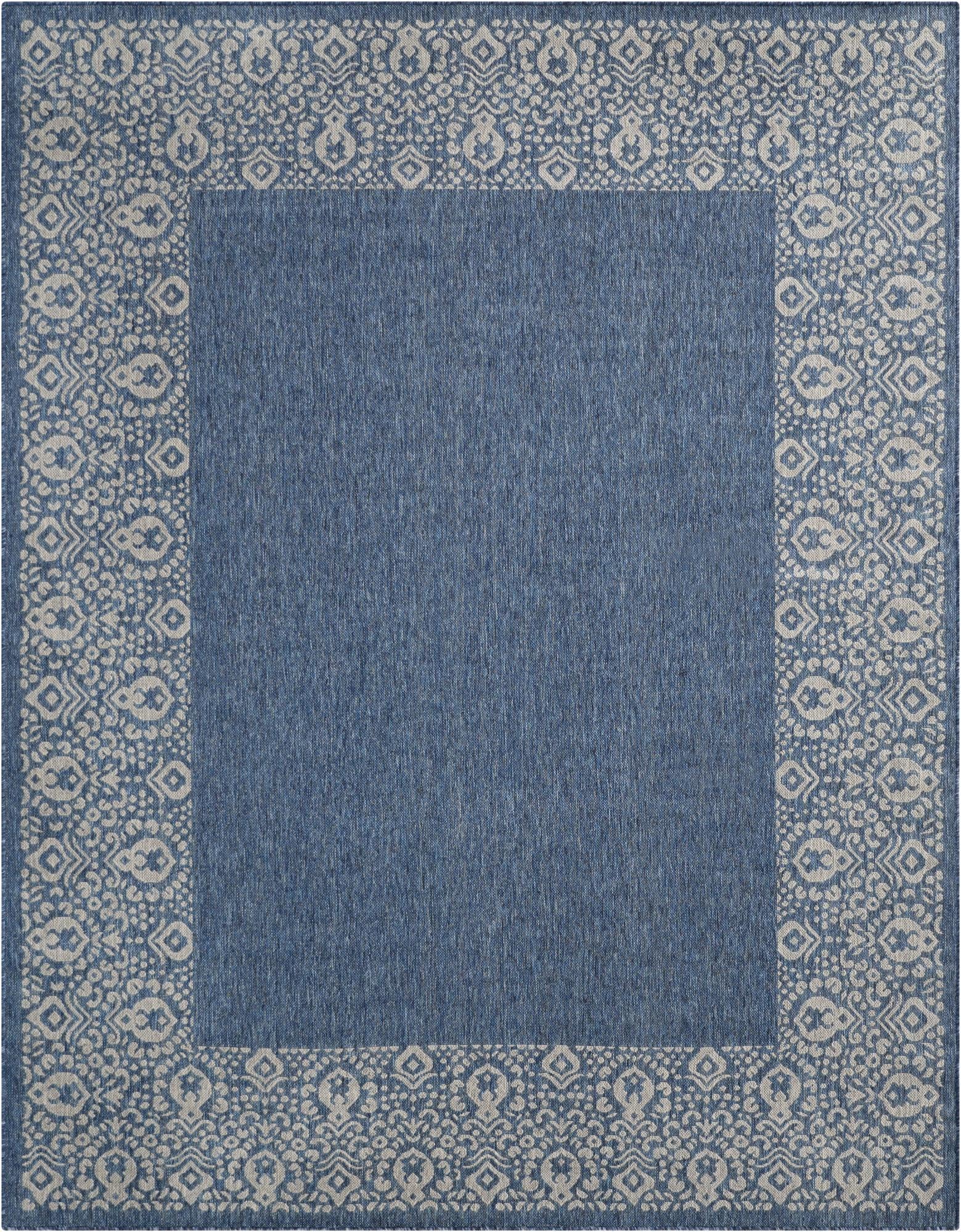 Primary image  7' 10 x 10'  Washable Border Indoor / Outdoor Rug