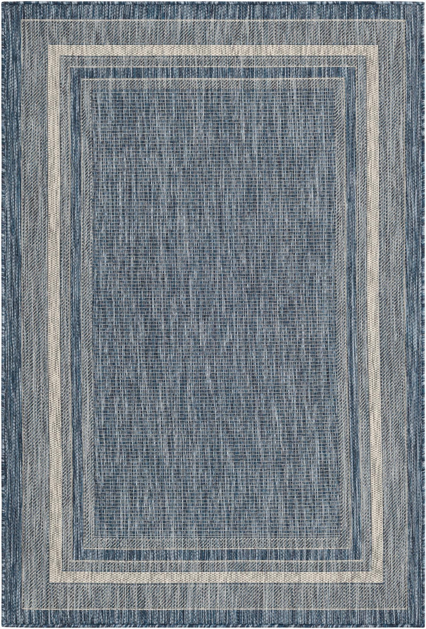  4' x 6'  Washable Border Indoor / Outdoor Rug