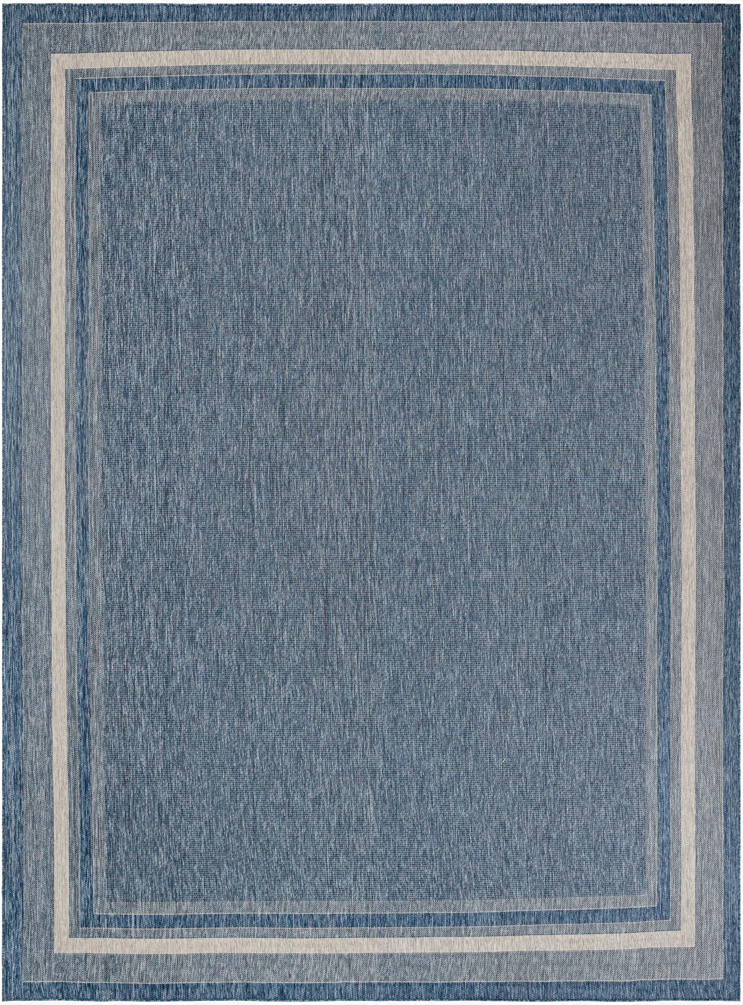  12' x 16' 1  Washable Border Indoor / Outdoor Rug