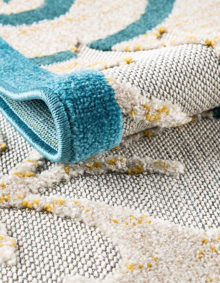 Detail image of  8' x 10'  Washable Botanical Indoor / Outdoor Rug