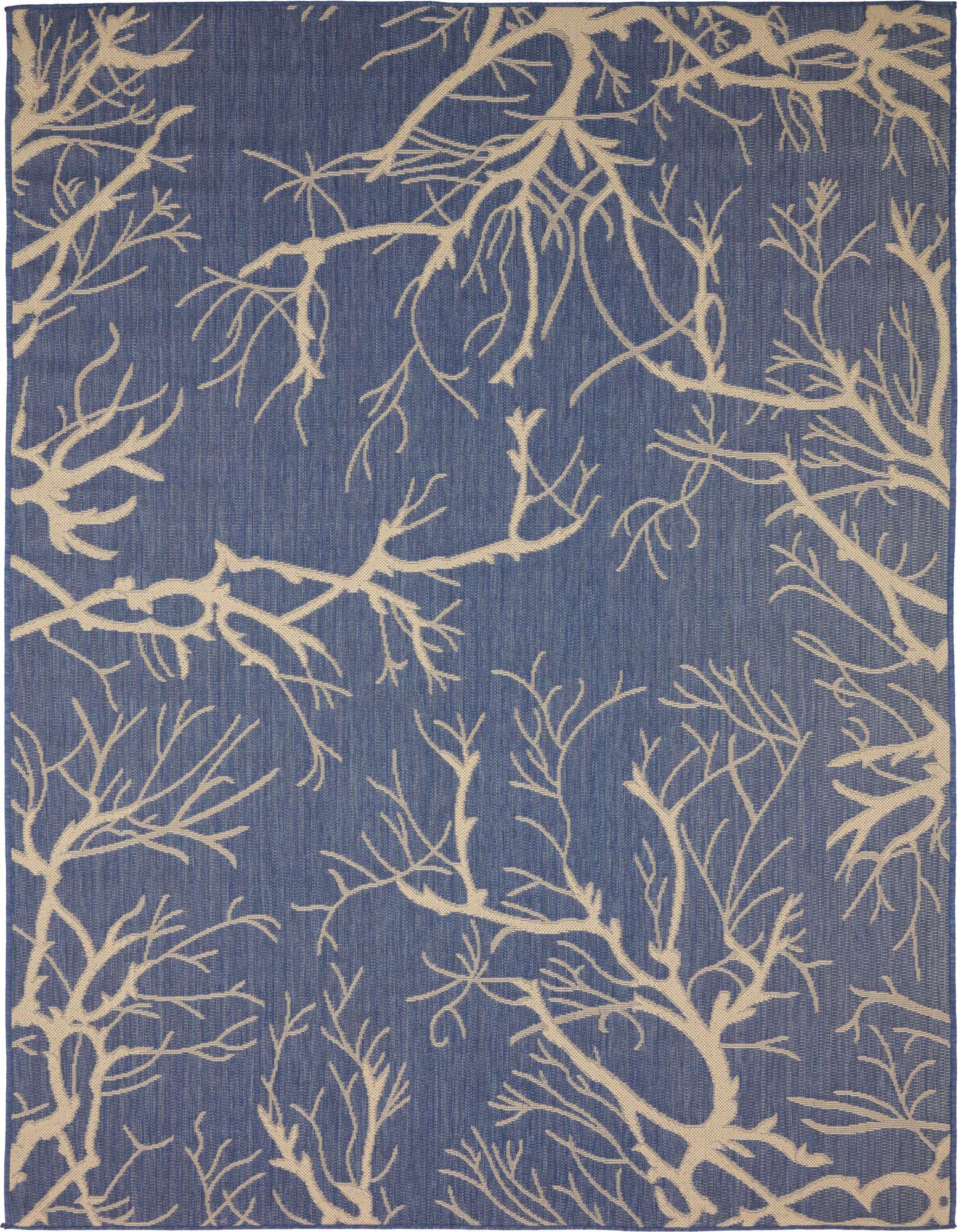 Primary image  6' x 9'  Washable Botanical Indoor / Outdoor Rug