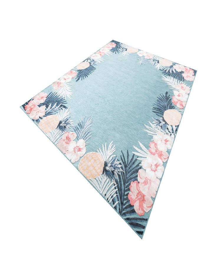 Detail image of  9' 9 x 12'  Washable Botanical Indoor / Outdoor Rug