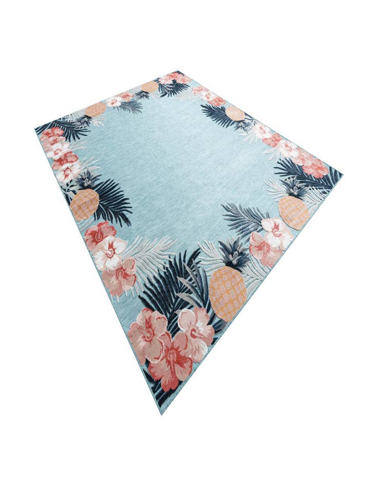 Detail image of  9' 9 x 12'  Washable Botanical Indoor / Outdoor Rug