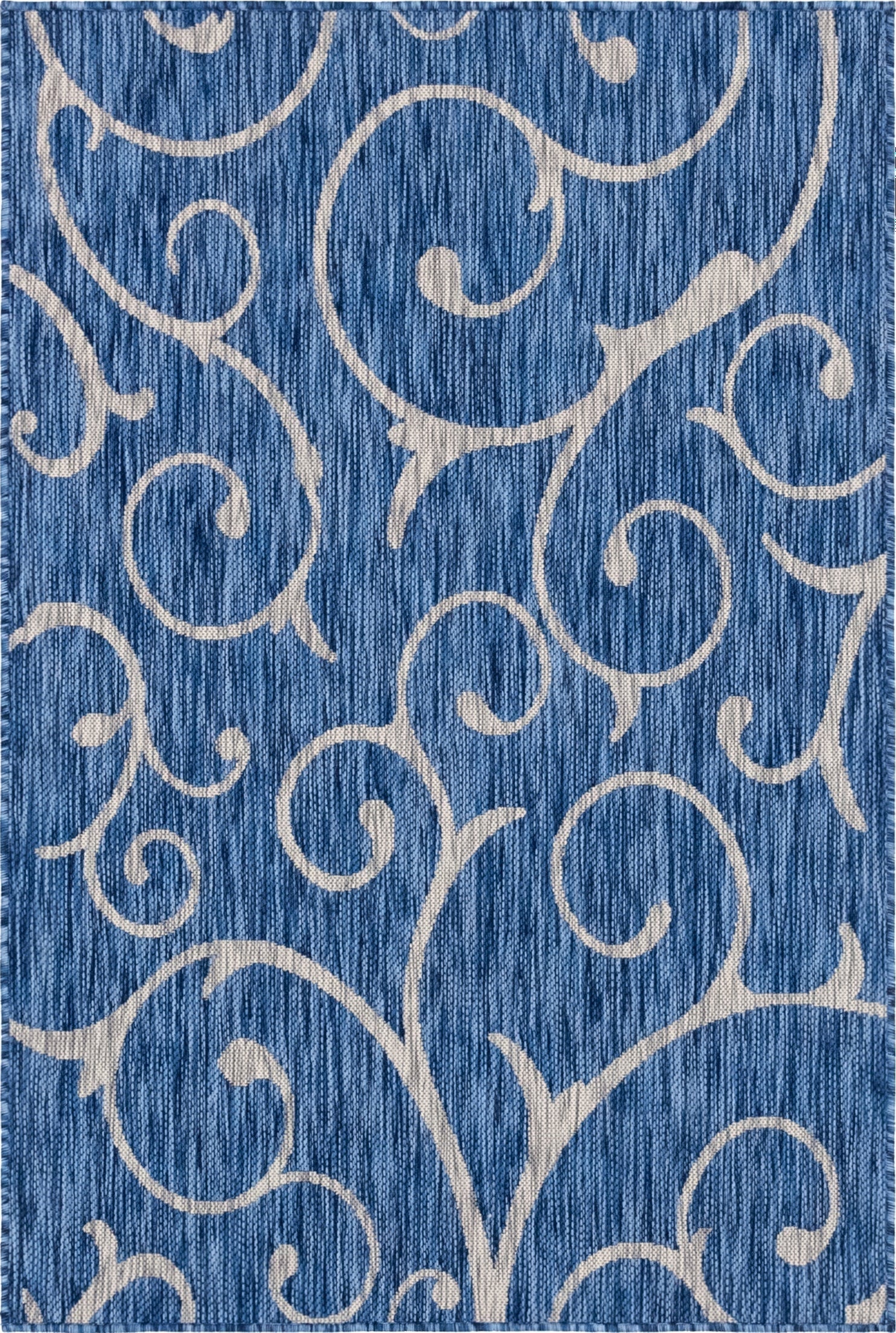  4' x 6'  Washable Botanical Indoor / Outdoor Rug