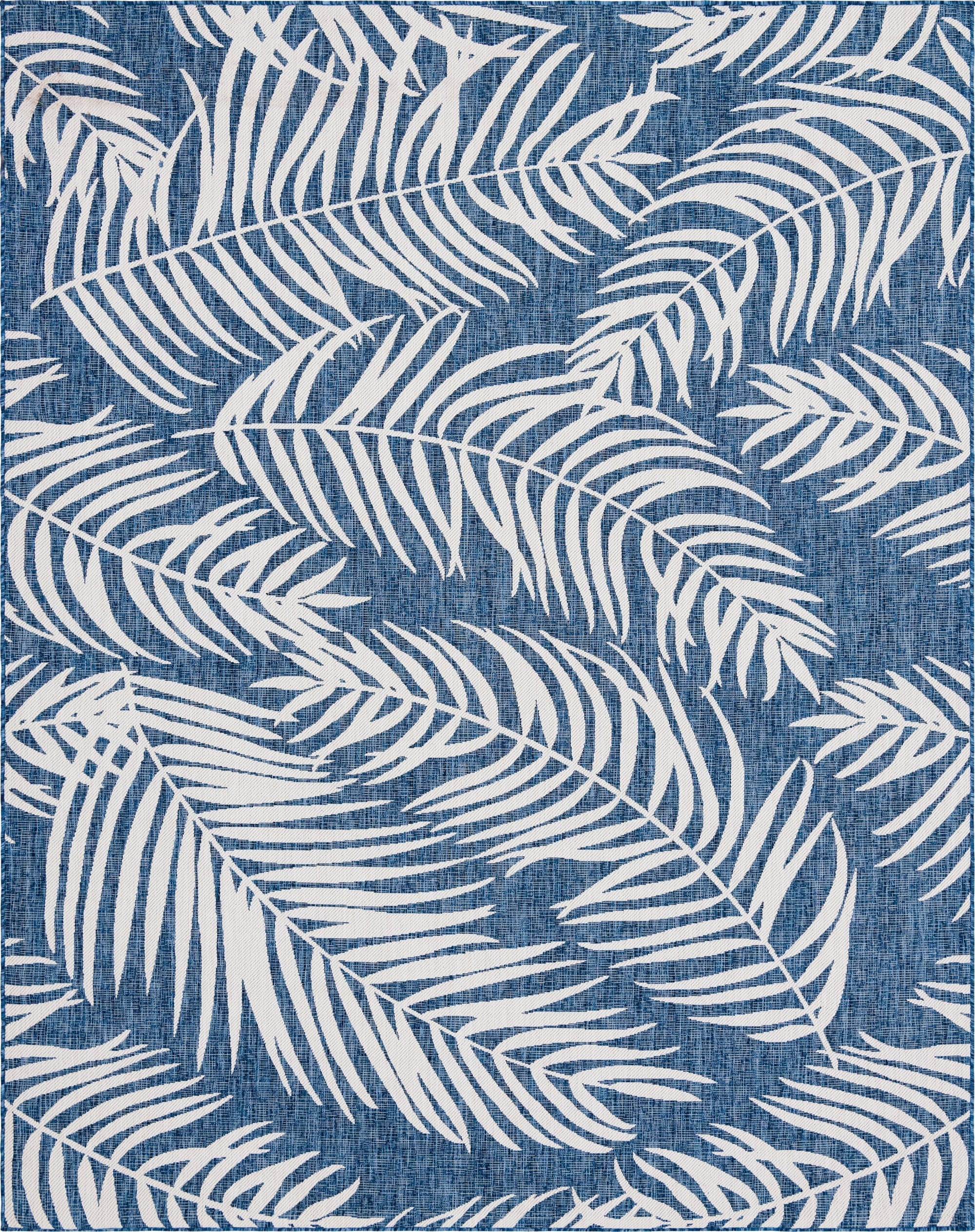  9' x 12'  Washable Botanical Indoor / Outdoor Rug