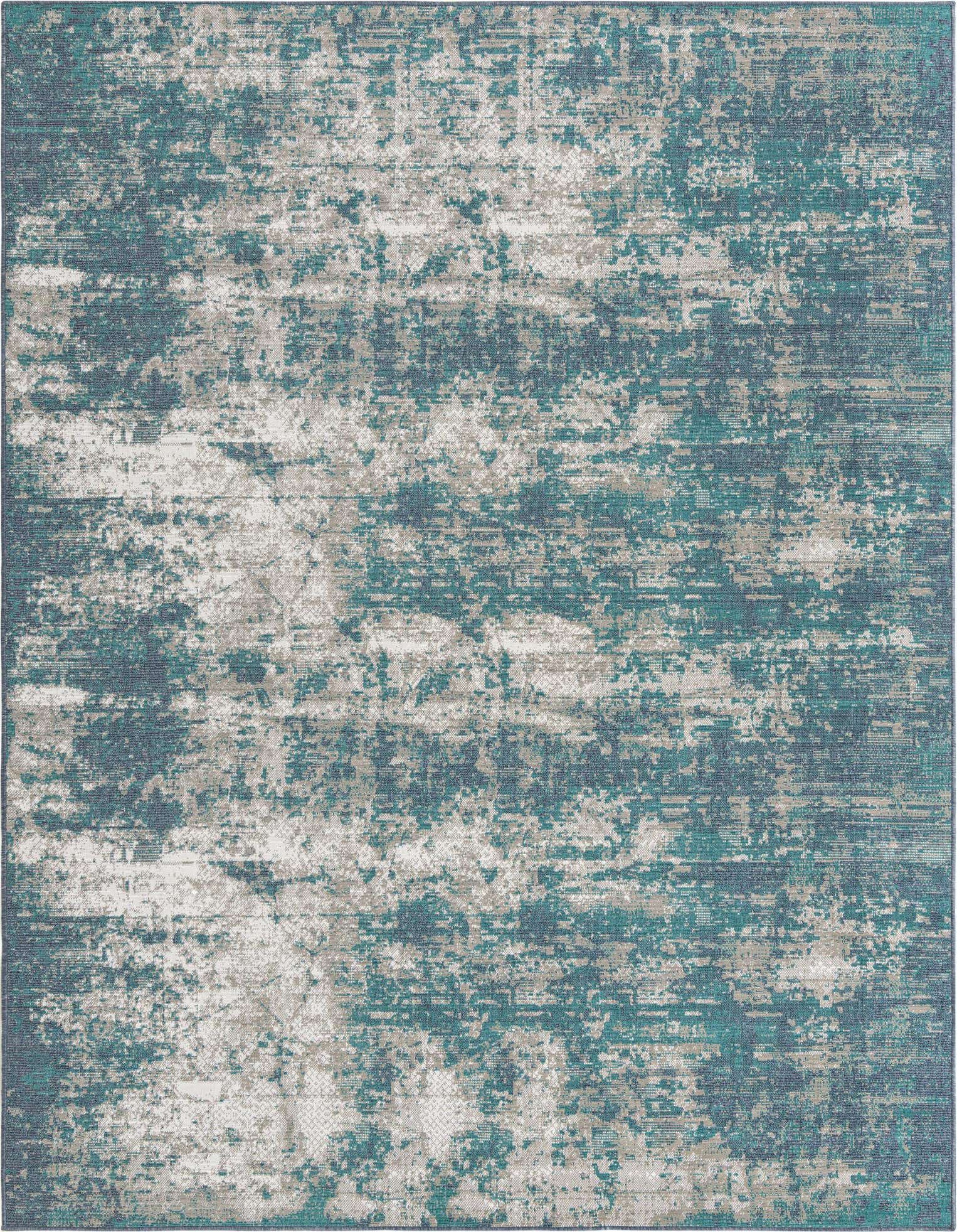 Primary image  9' x 12'  Washable Coastal Indoor / Outdoor Rug
