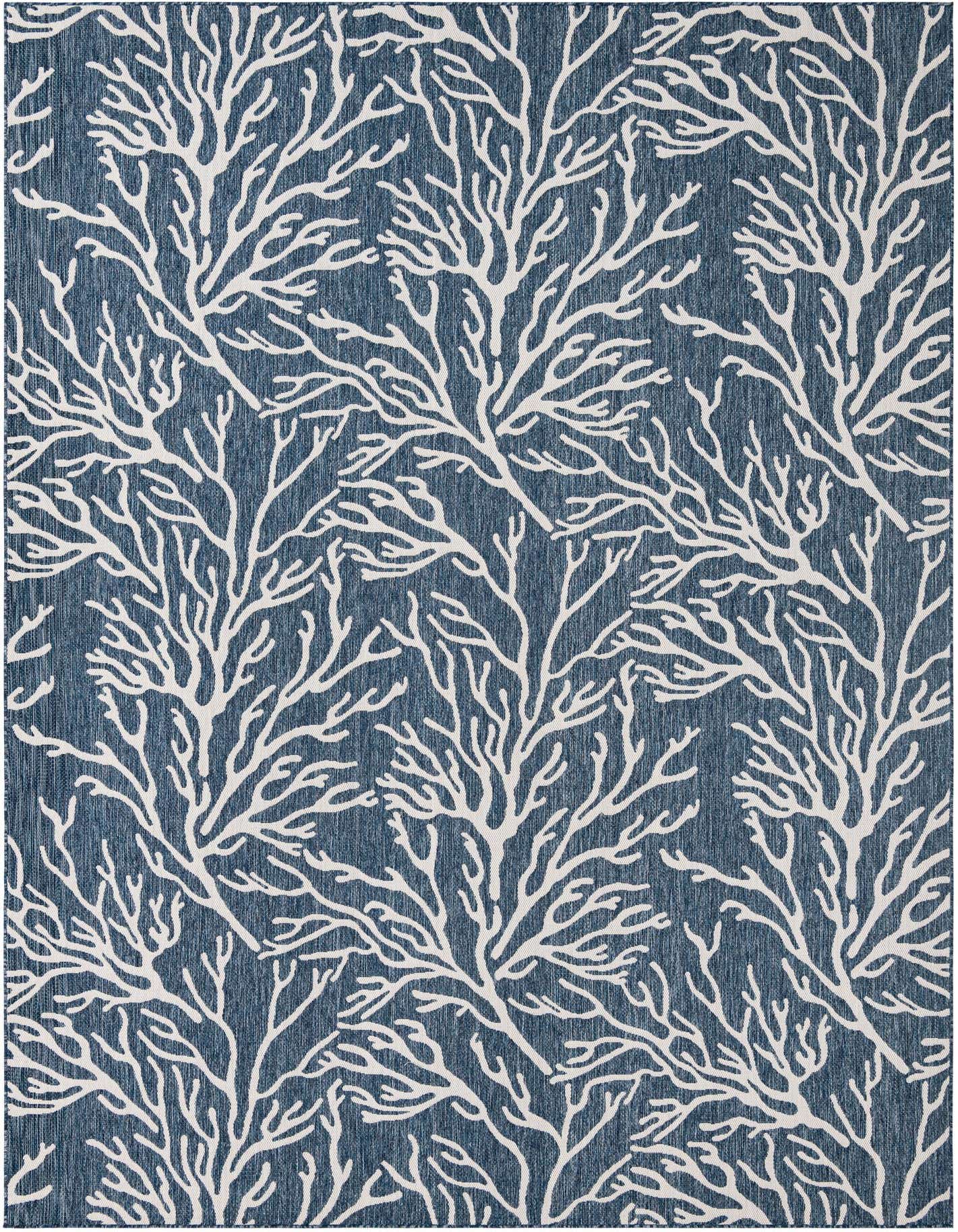 Primary image  10' x 14'  Washable Coastal Indoor / Outdoor Rug