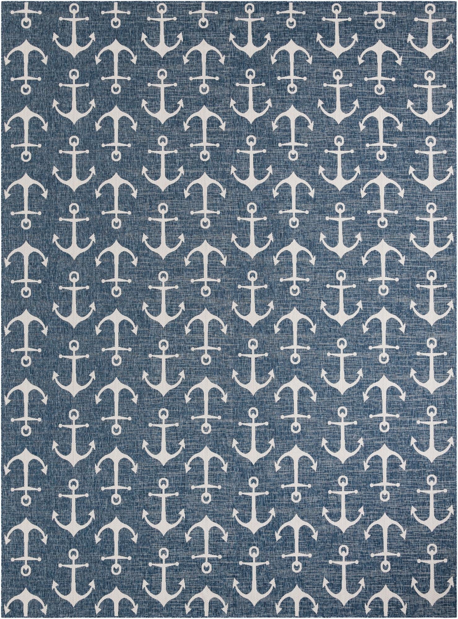  12' x 16' 1  Washable Coastal Indoor / Outdoor Rug