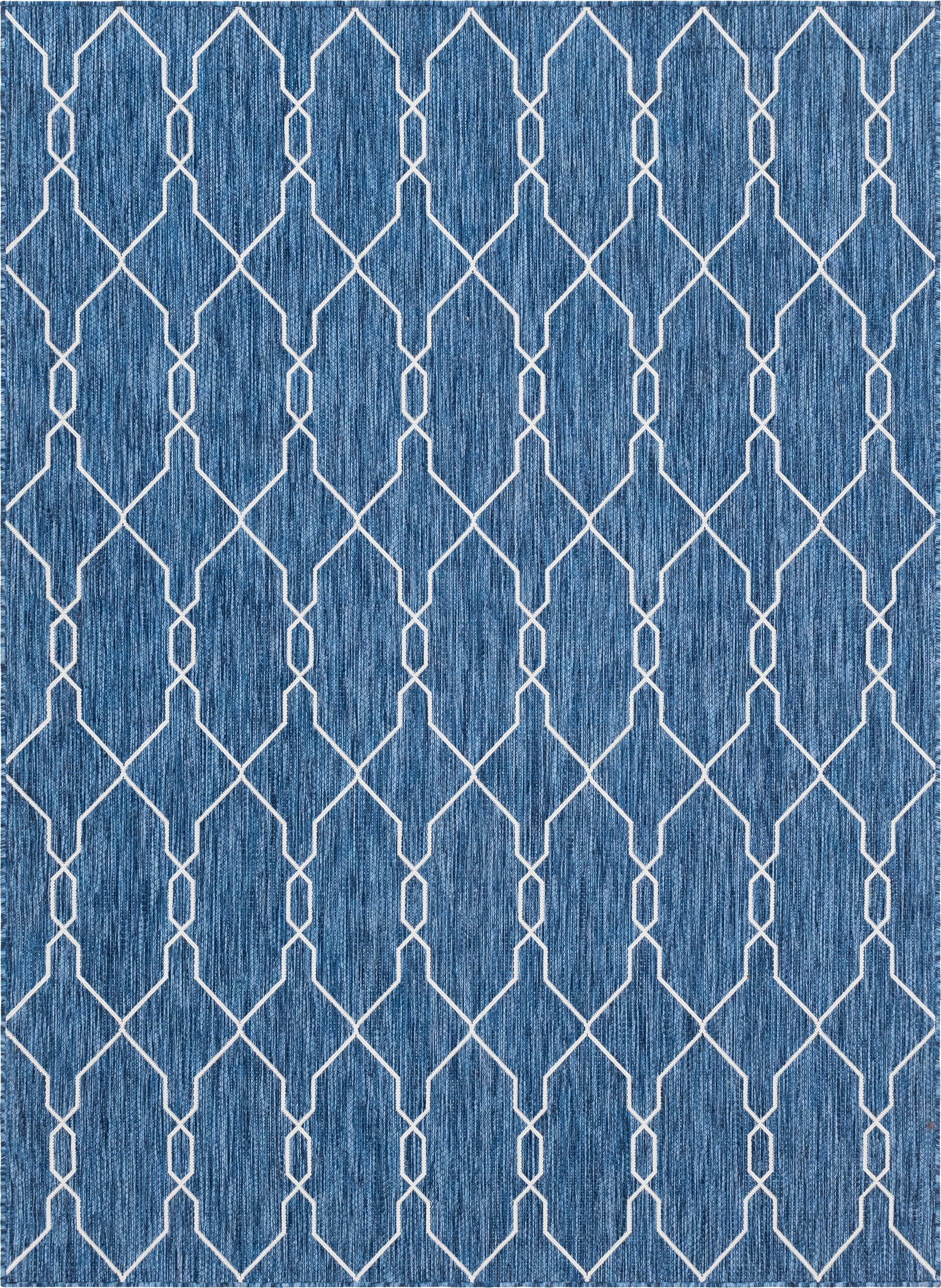  7' x 10'  Washable Lattice Indoor / Outdoor Rug