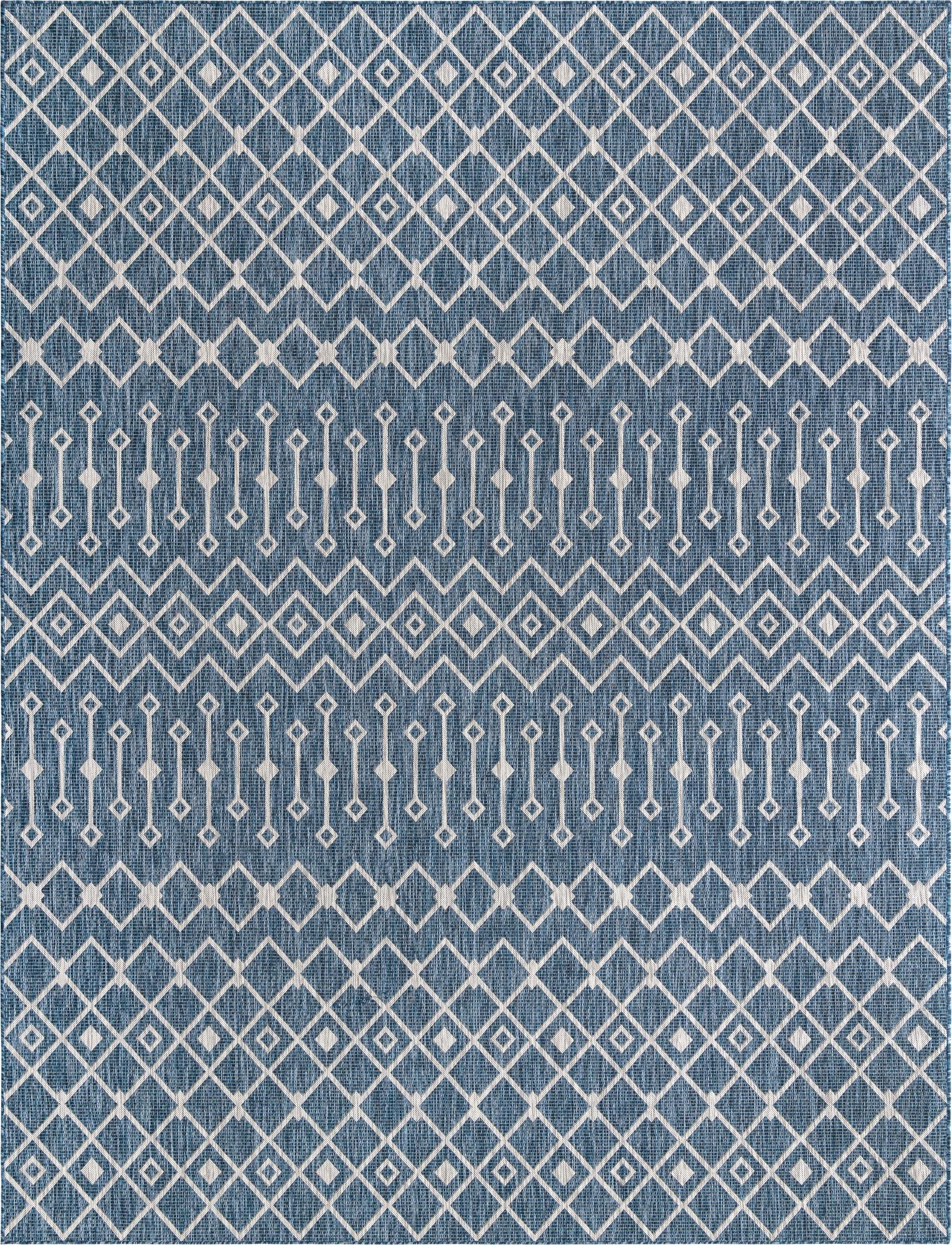  10' x 13'  Washable Lattice Indoor / Outdoor Rug