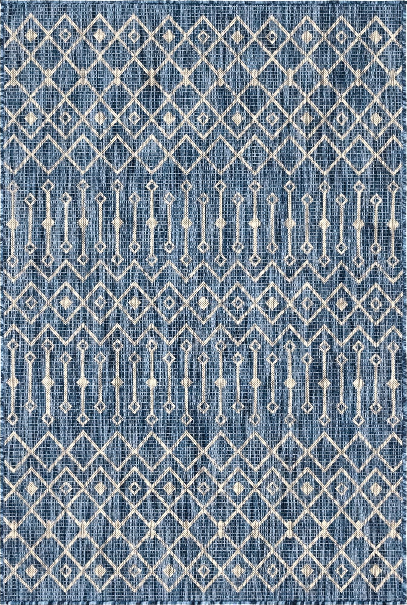  4' x 6'  Washable Lattice Indoor / Outdoor Rug