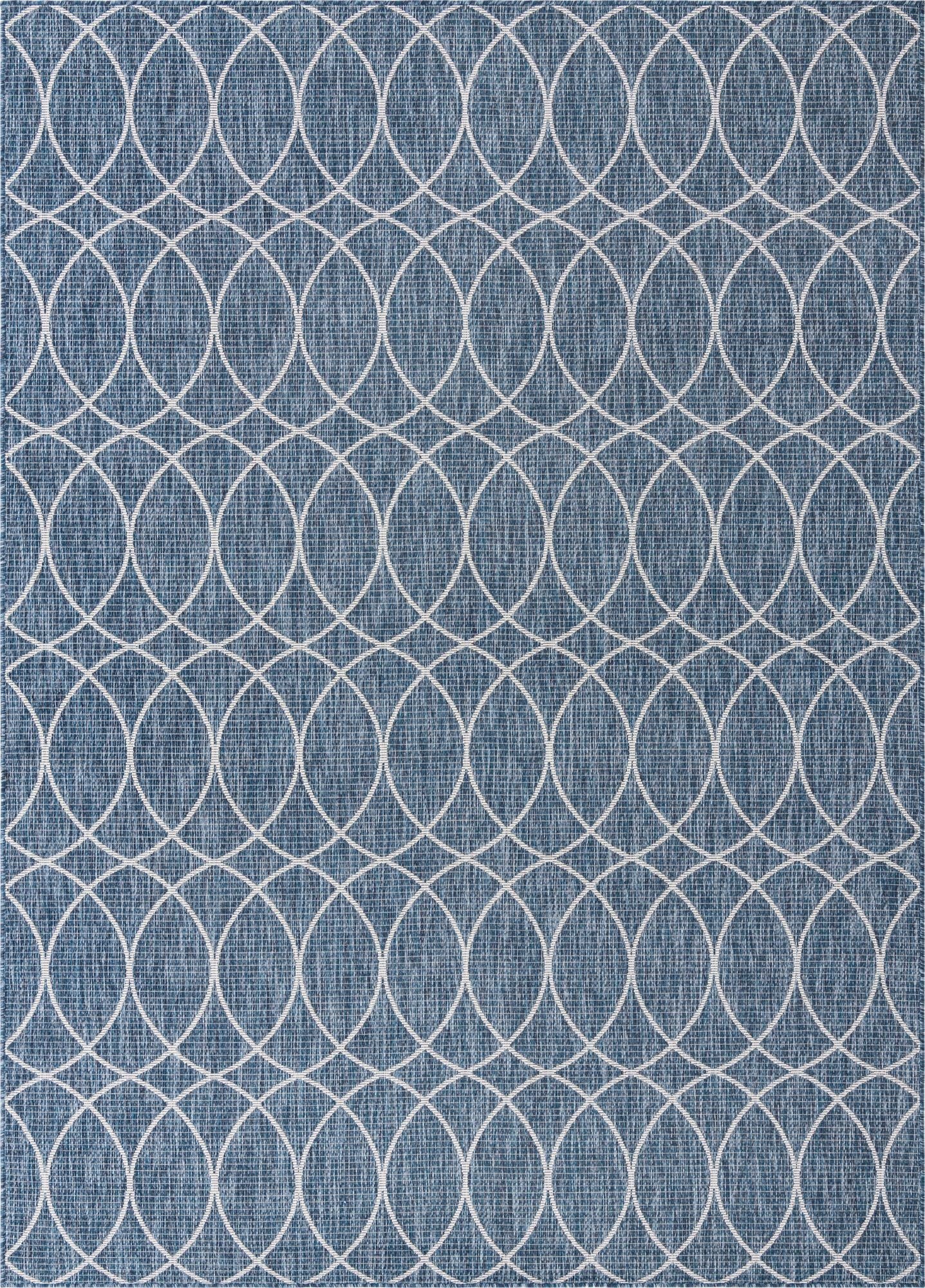 7' 10 x 11'  Washable Lattice Indoor / Outdoor Rug