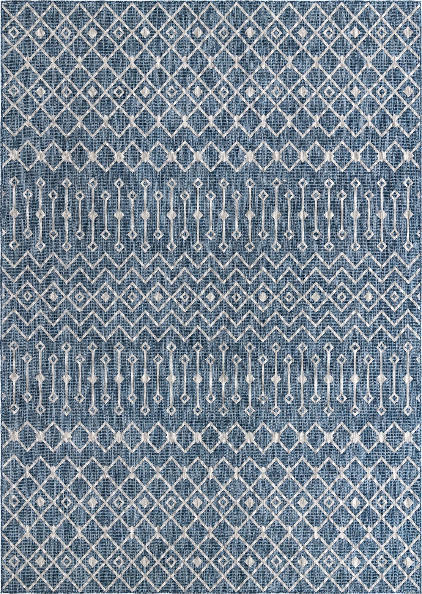  10' x 14'  Washable Lattice Indoor / Outdoor Rug