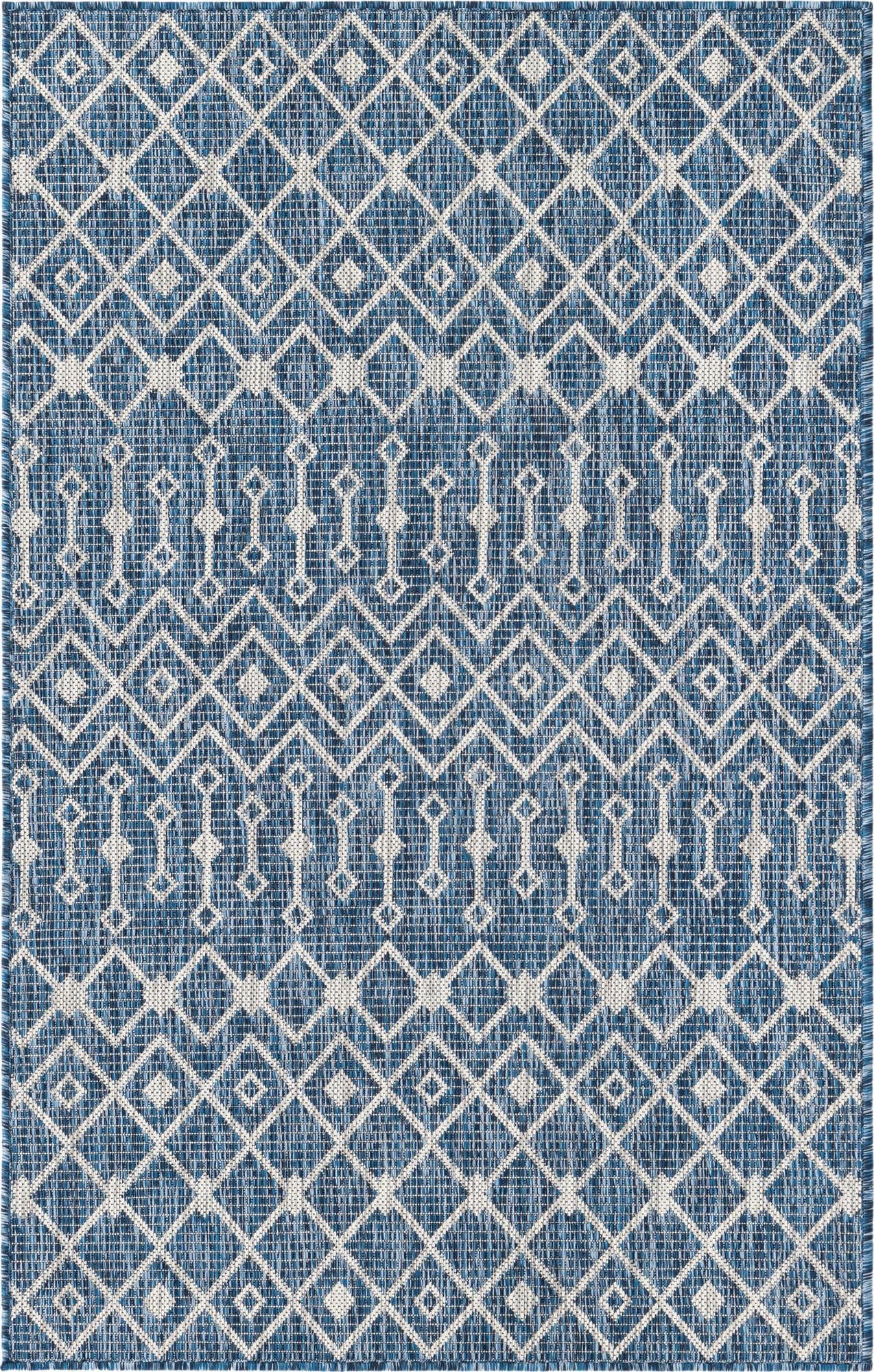  3' x 5' 3  Washable Lattice Indoor / Outdoor Rug