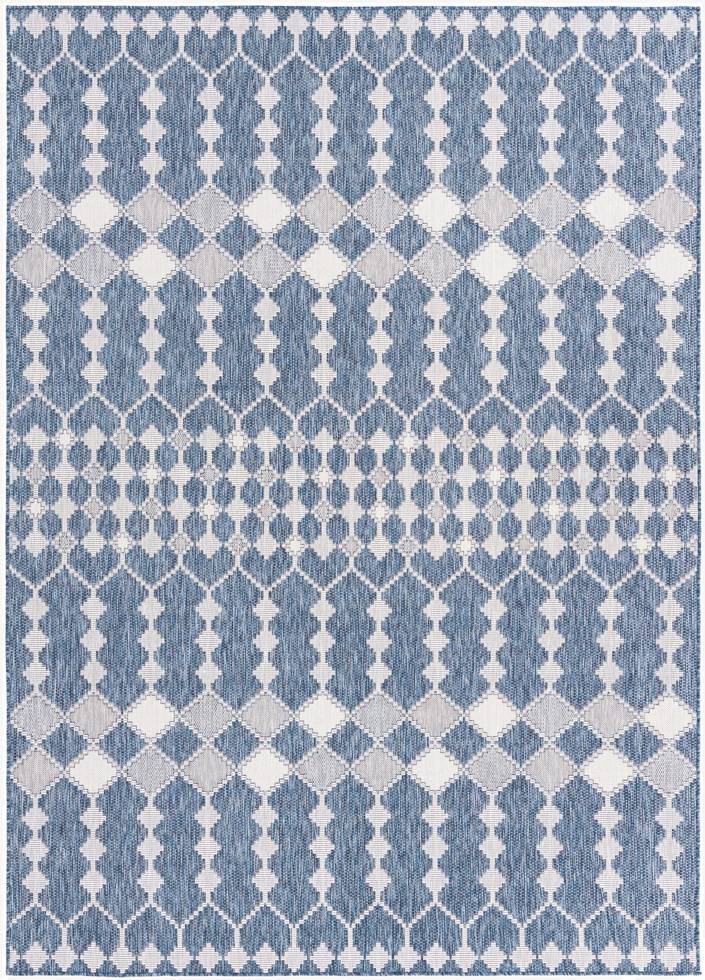  7' 10 x 11'  Washable Lattice Indoor / Outdoor Rug