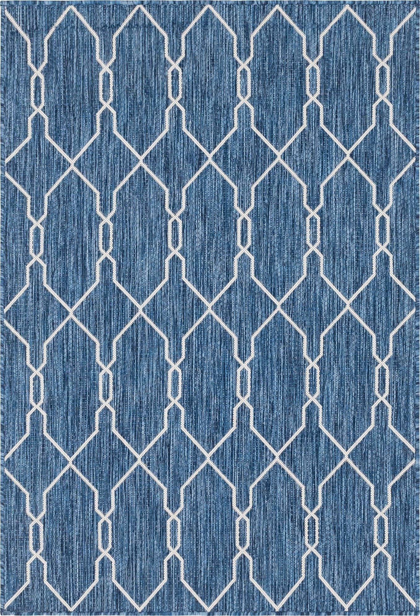  4' x 6'  Washable Lattice Indoor / Outdoor Rug
