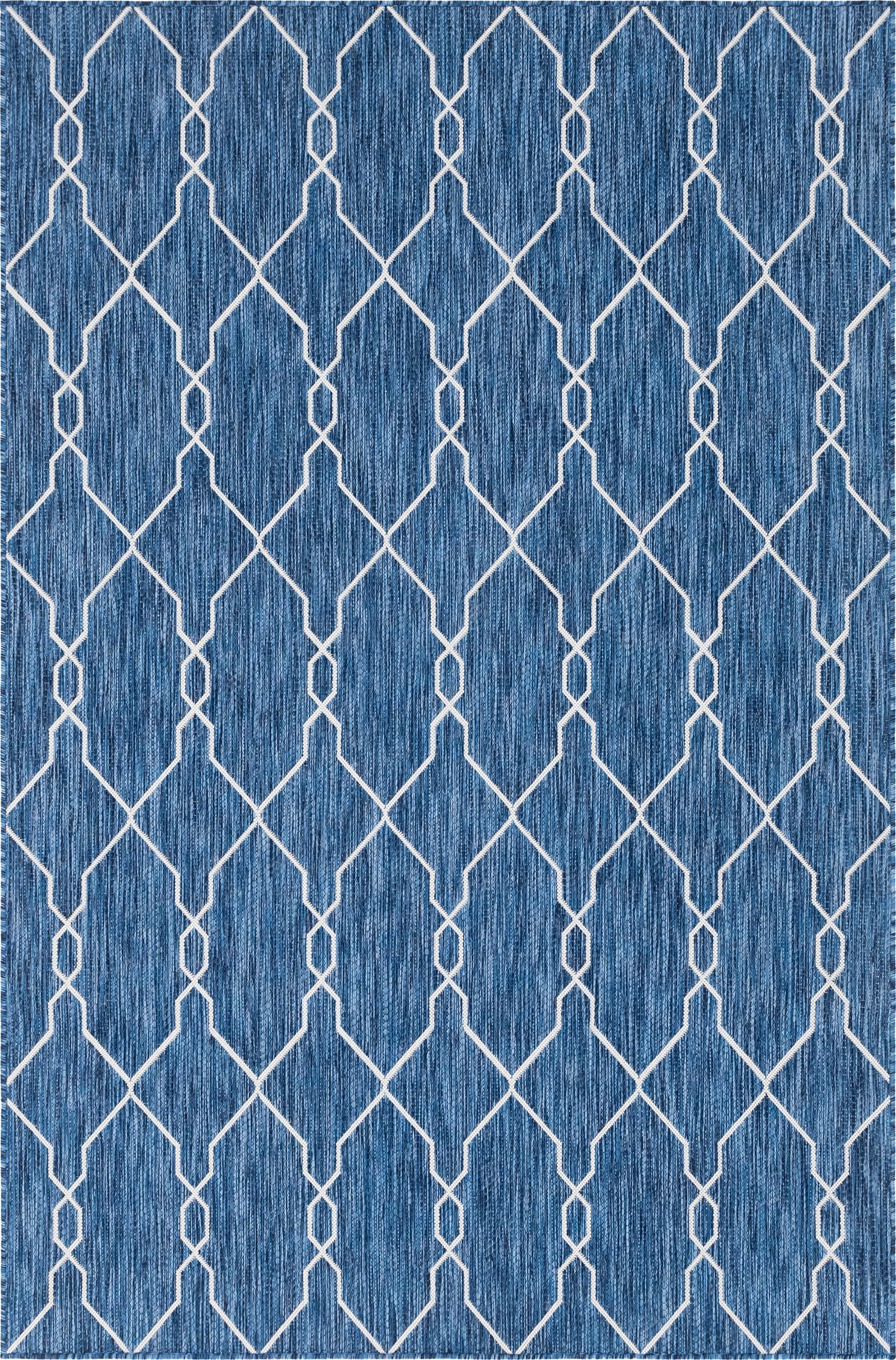  6' x 9'  Washable Lattice Indoor / Outdoor Rug