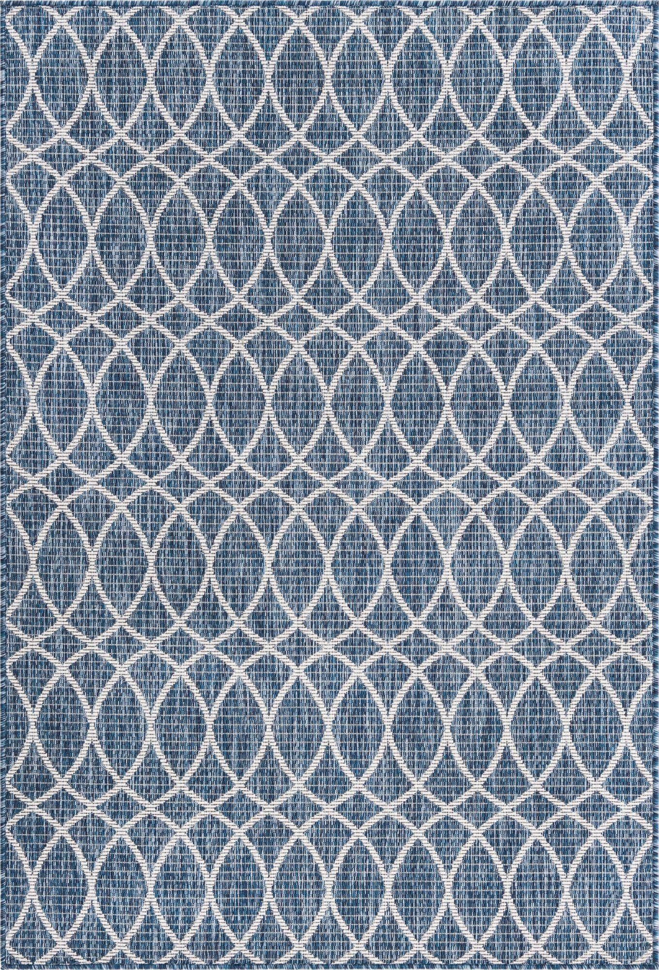  4' x 6'  Washable Lattice Indoor / Outdoor Rug