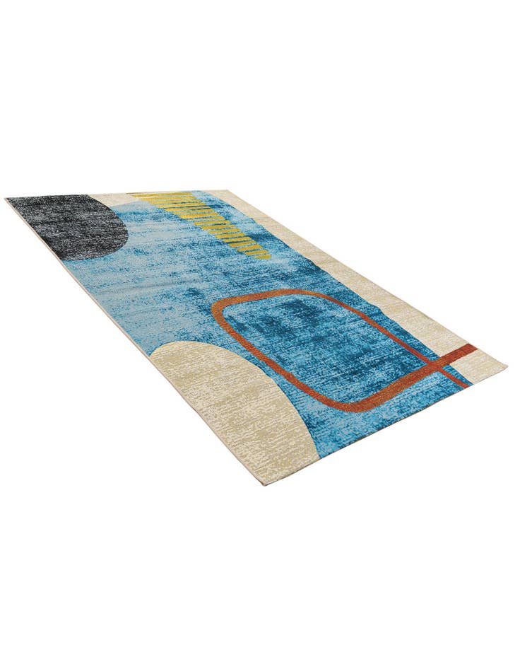Detail image of  5' 3 x 7' 8  Washable Modern Indoor / Outdoor Rug