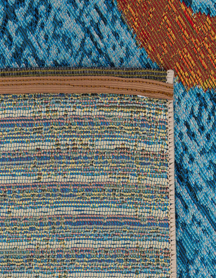 Detail image of  5' 3 x 7' 8  Washable Modern Indoor / Outdoor Rug