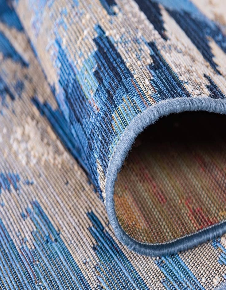 Detail image of  2' 2 x 3'  Washable Modern Indoor / Outdoor Rug