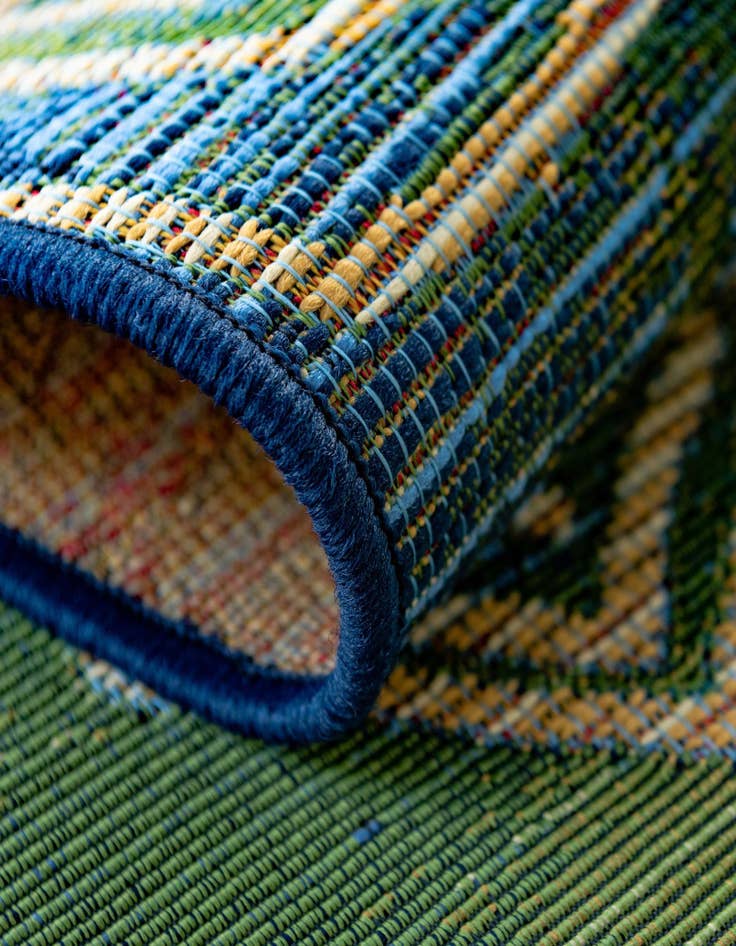 Detail image of  10' x 12' 2  Washable Modern Indoor / Outdoor Rug