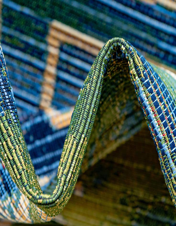 Detail image of  10' x 12' 2  Washable Modern Indoor / Outdoor Rug