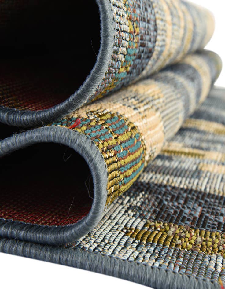 Detail image of  10' x 12' 2  Washable Modern Indoor / Outdoor Rug