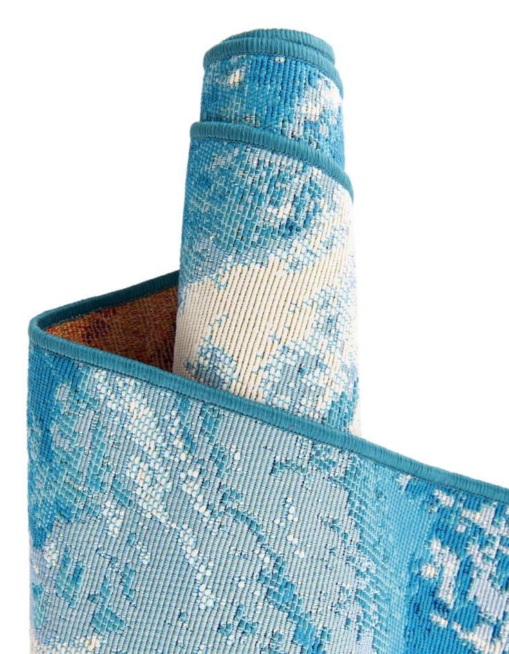 Detail image of  7' 10 x 10'  Washable Modern Indoor / Outdoor Rug