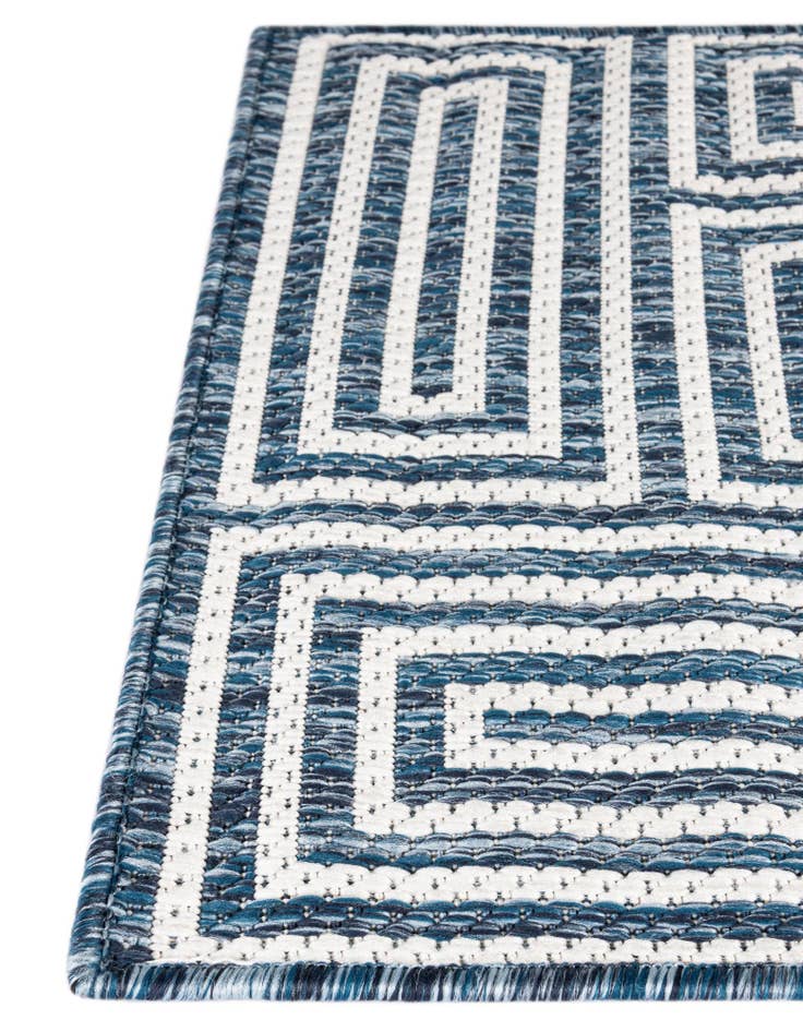 Detail image of  5' 3 x 8'  Washable Modern Indoor / Outdoor Rug