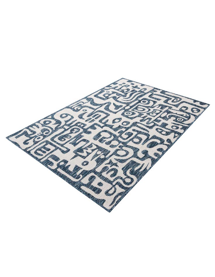 4' x 6'  Washable Modern Indoor / Outdoor Rug