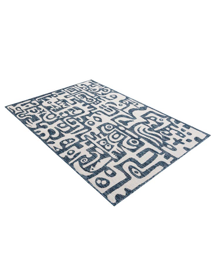 4' x 6'  Washable Modern Indoor / Outdoor Rug