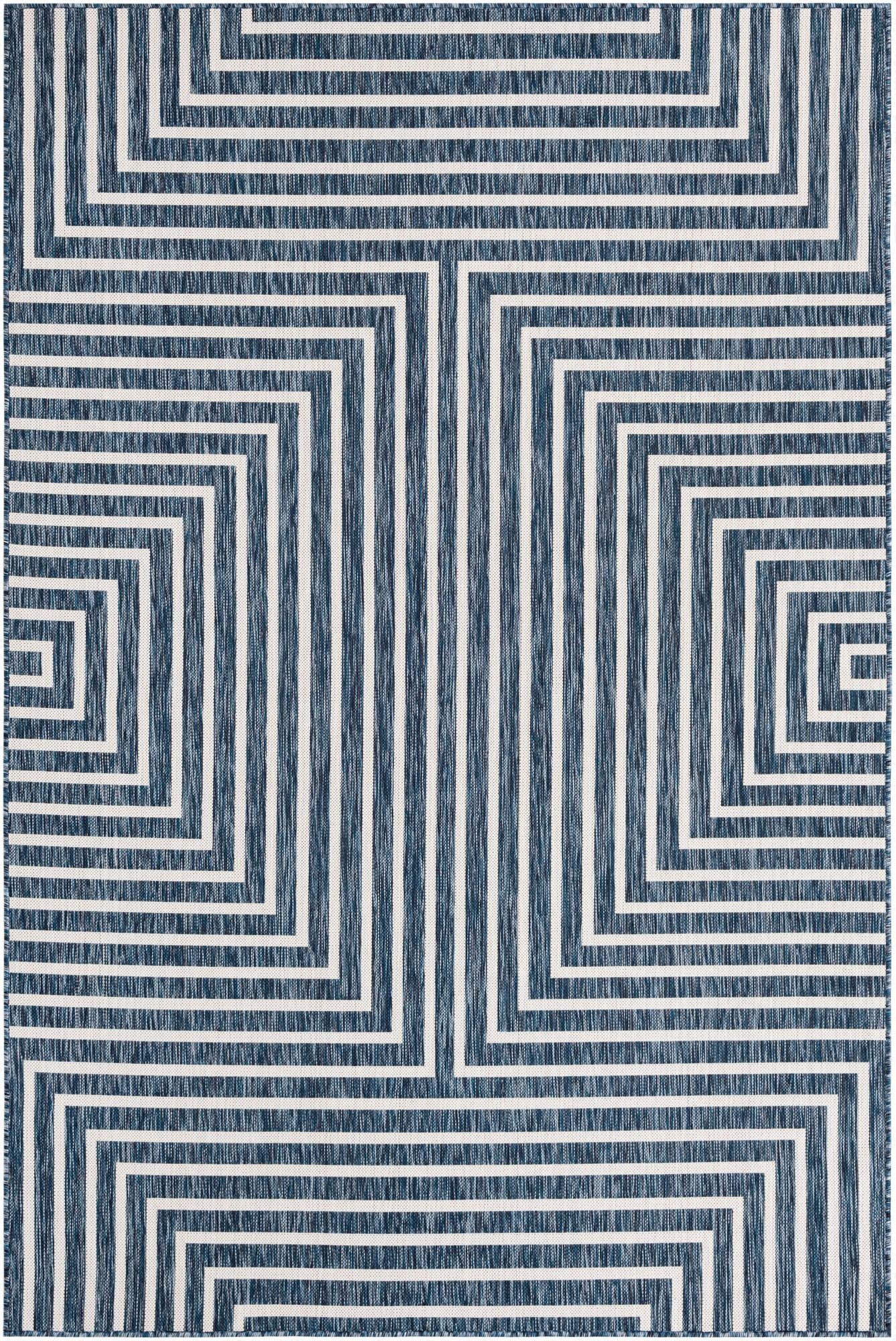  6' x 9'  Washable Modern Indoor / Outdoor Rug