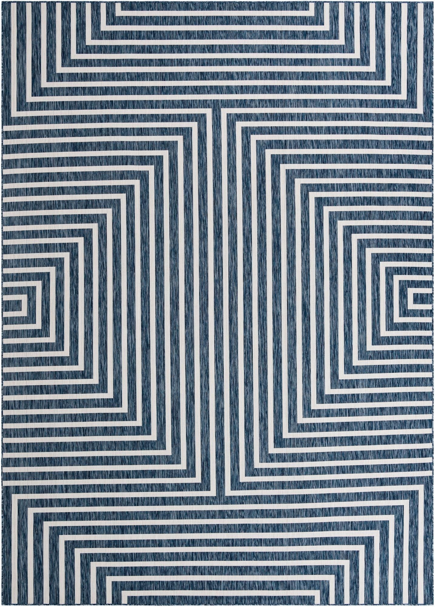  10' x 14'  Washable Modern Indoor / Outdoor Rug