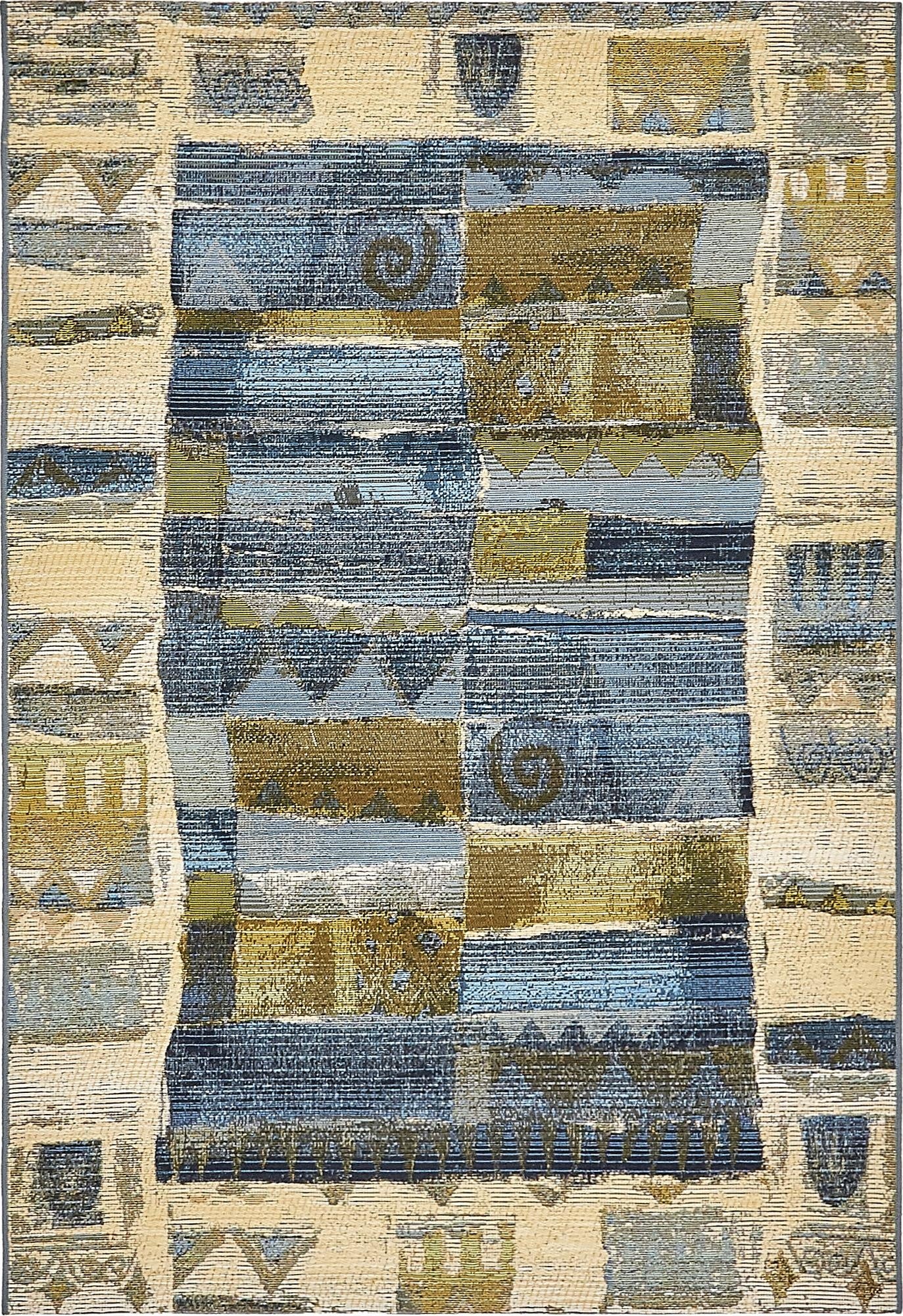  4' x 6'  Washable Modern Indoor / Outdoor Rug