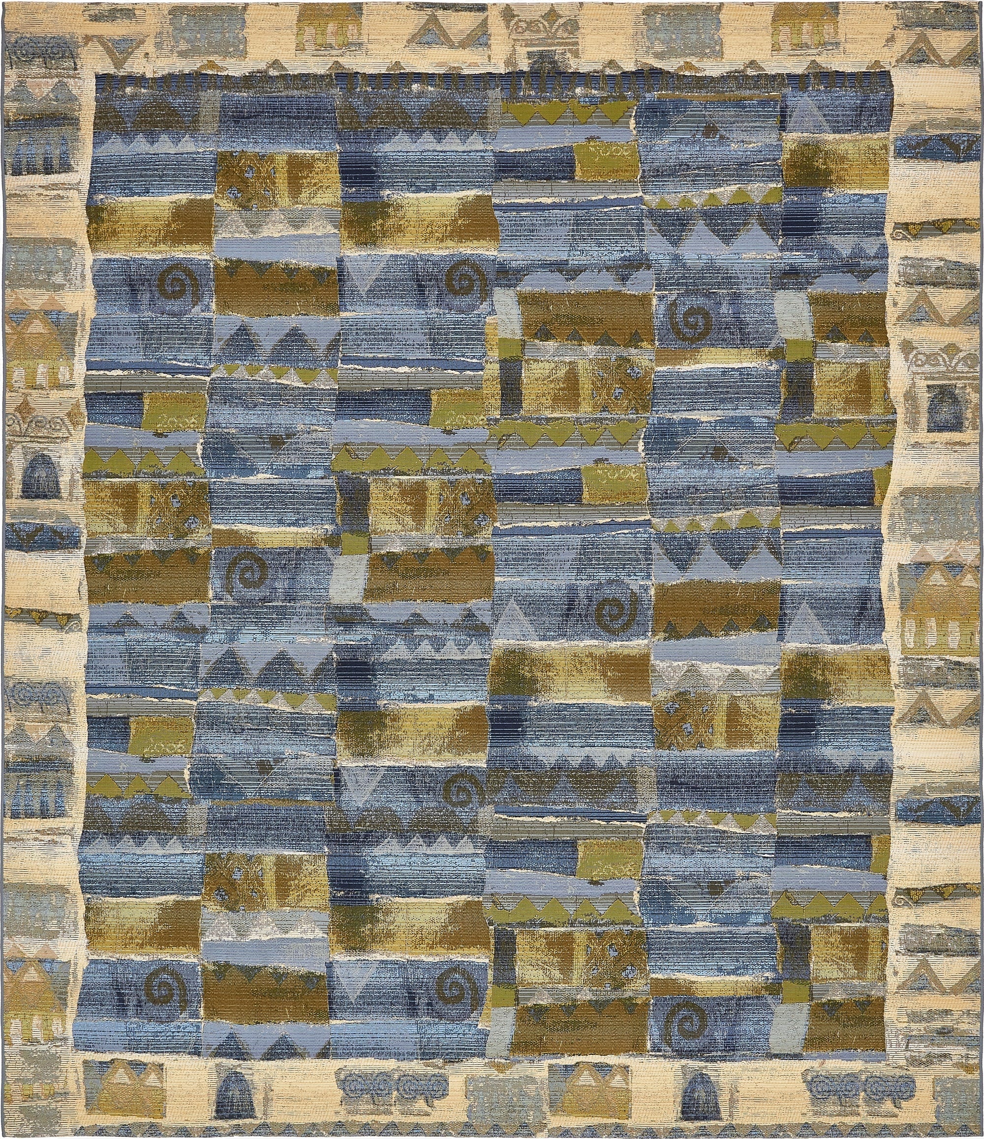  10' x 12' 2  Washable Modern Indoor / Outdoor Rug