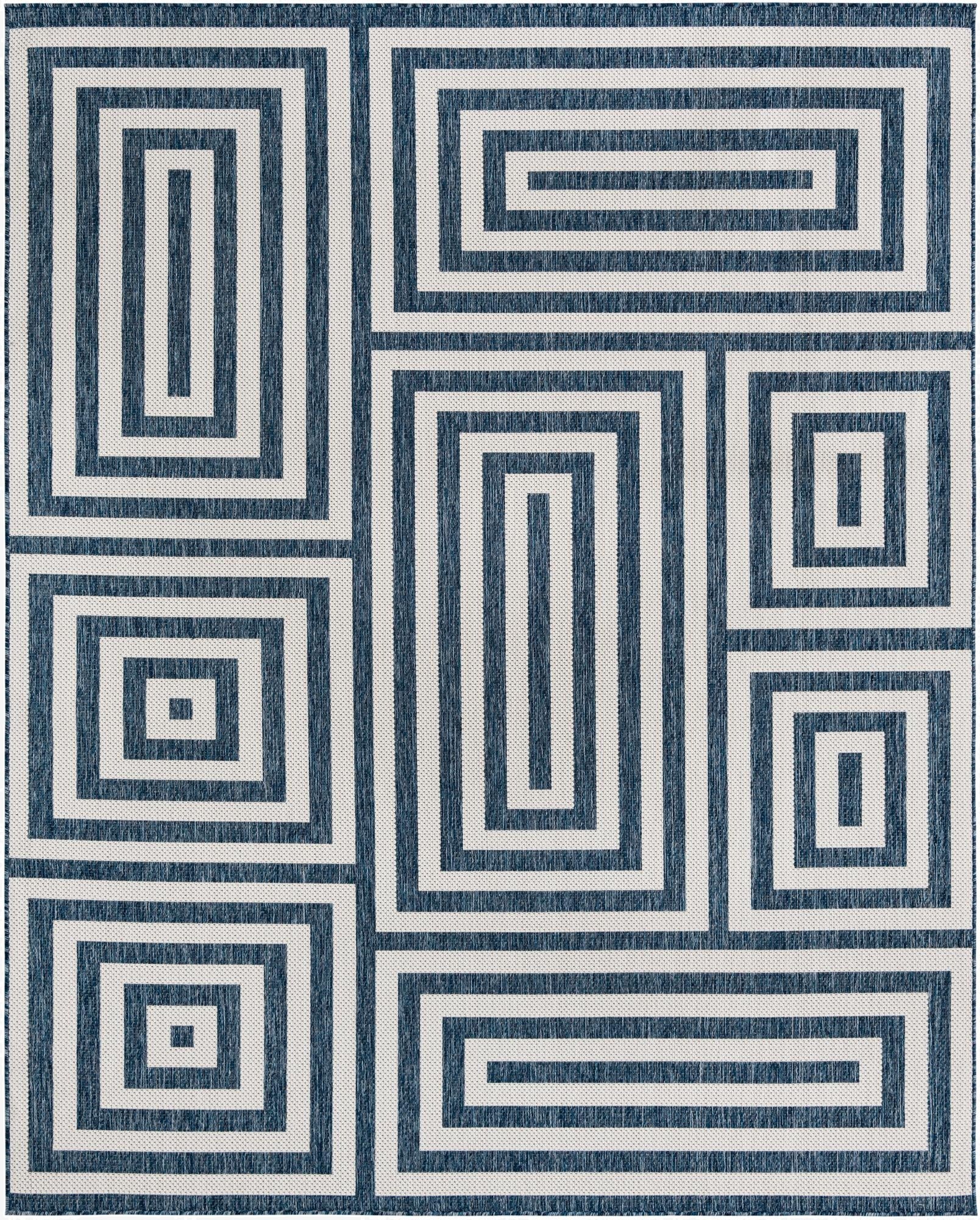  7' 10 x 10'  Washable Modern Indoor / Outdoor Rug