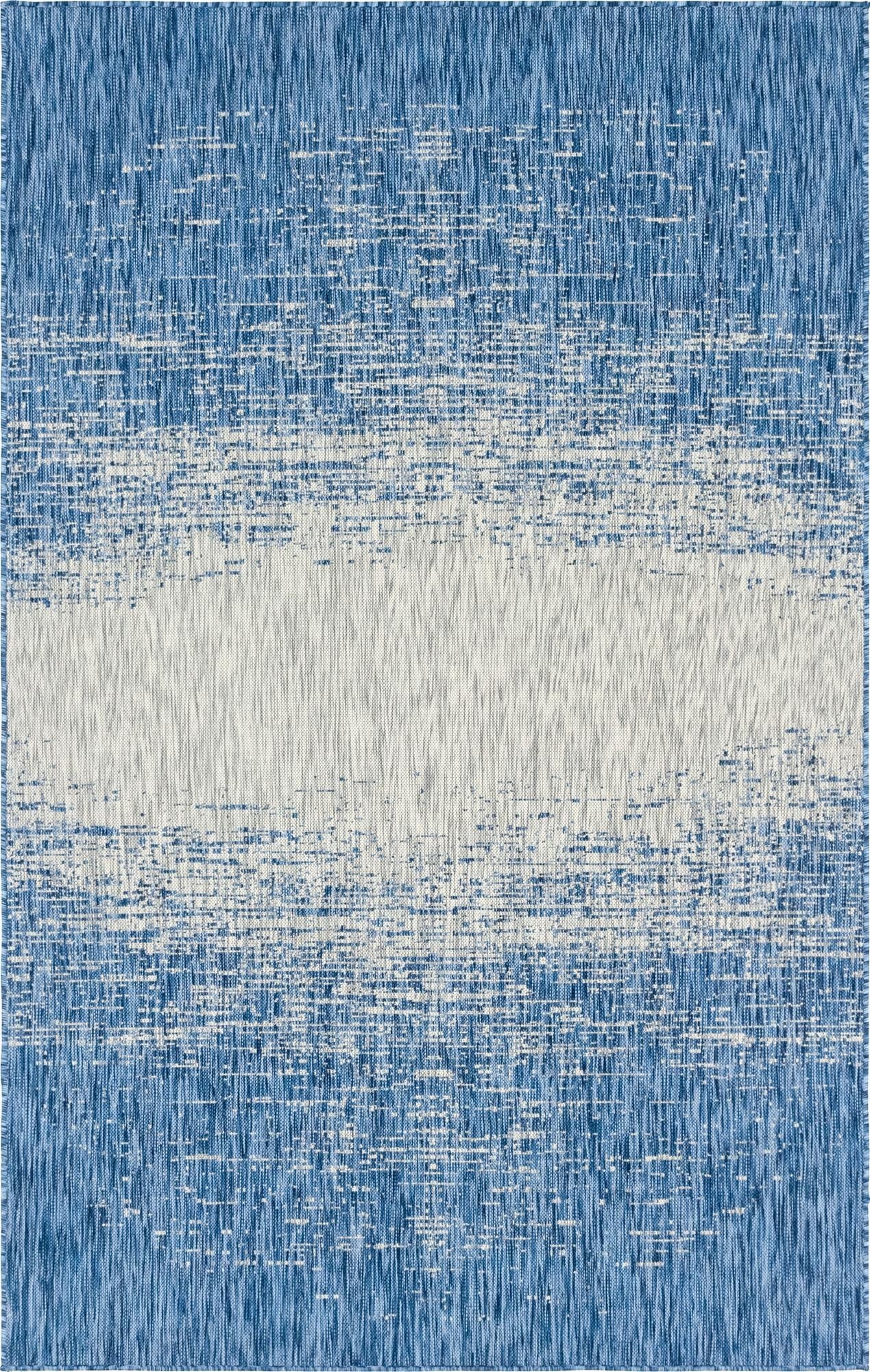  5' 3 x 8'  Washable Modern Indoor / Outdoor Rug